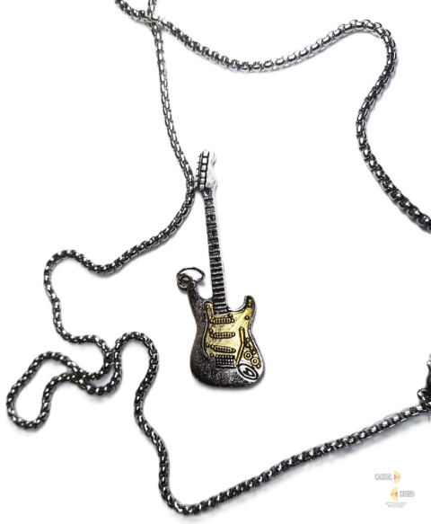 Naszyjnik gitara - łańcuszek, zawieszka gitara Naszyjnik gitara - łańcuszek, zawieszka gitara