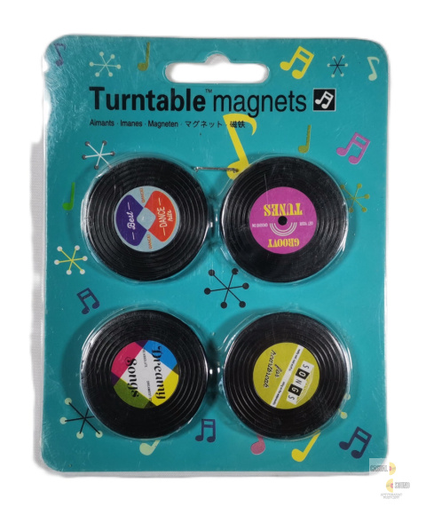 Magnesy - płyty winylowe 4 szt Magnesy - płyty winylowe 4 szt