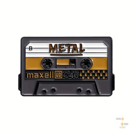 Pin, przypinka - kaseta, Metal